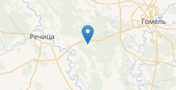 Zemljevid Borschovka, Rechickiy r-n GOMELSKAYA OBL.