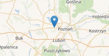 Mappa Poznan airport
