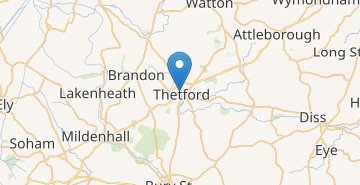 Mapa Thetford