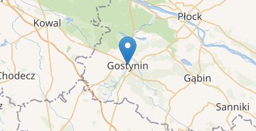 Zemljevid Gostynin