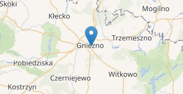 Мапа Гнєзно