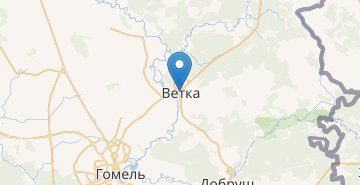 Zemljevid Vetka (Vetkovskiy r-n)