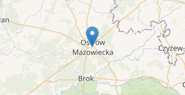 地図 Ostrow Mazowiecka