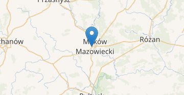 Kaart Makow Mazowiecki