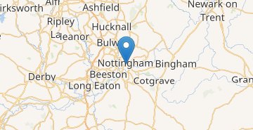Mapa Nottingham