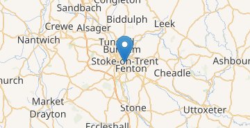Žemėlapis Stoke-on-Trent