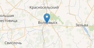 Kaart Vawkavysk