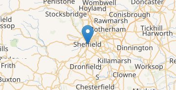 Kartta Sheffield