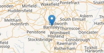 Zemljevid Barnsley