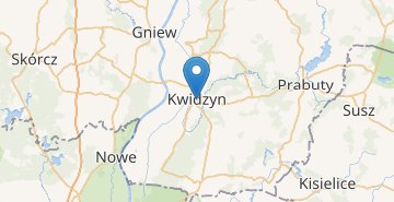 Zemljevid Kwidzyn