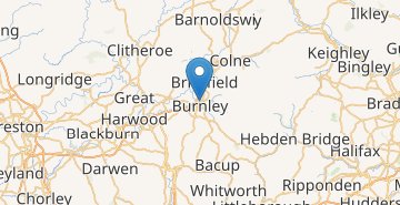 地図 Burnley