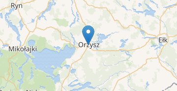 Mapa Orzysz