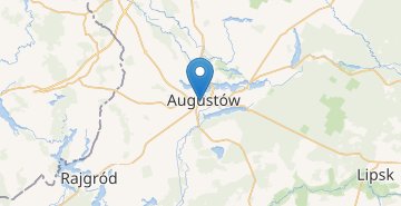 Kaart Augustow (podlaskie)