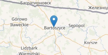 地図 Bartoszyce