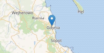 Zemljevid Gdynia