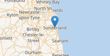 Kaart Sunderland
