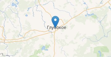 Χάρτης Glybokaye (Vitebskaya obl.)