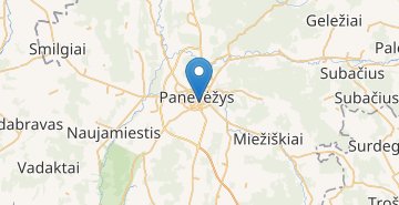 Карта Panevėžys