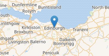 Zemljevid Edinburgh