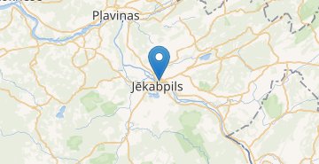 地图 Jekabpils