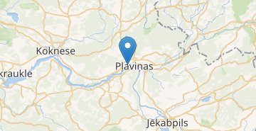 Χάρτης Plavinas