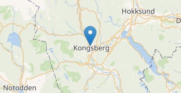 Kaart Kongsberg