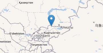 Kaart Kyrgyzstan