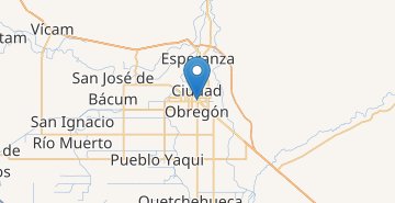 Žemėlapis Ciudad Obregón
