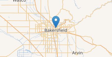 Kaart Bakersfield