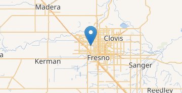 地図 Fresno