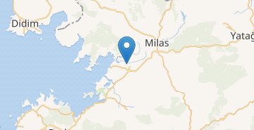 Map Bodrum airport Milas