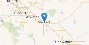 Zemljevid Merced