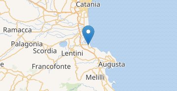 Мапа Agnone Bagni