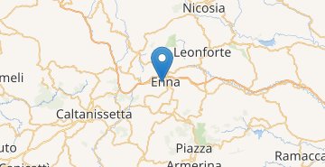 Mapa Enna