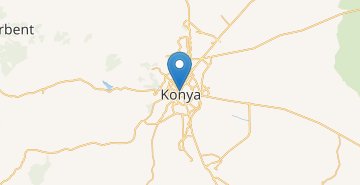 Zemljevid Konya