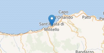 Карта Сант-Агата-ди-Милителло