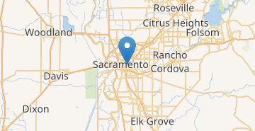 Kaart Sacramento