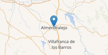 Karte Almendralejo