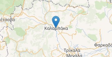 Mapa Kalabaka