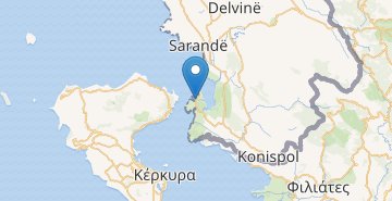 地図 Ksamil