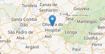 Карта Оливейра-ду-Ошпитал
