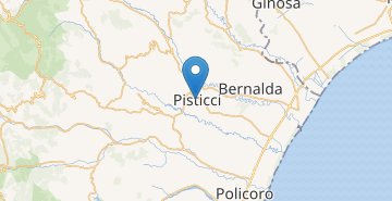 Mapa Pisticci