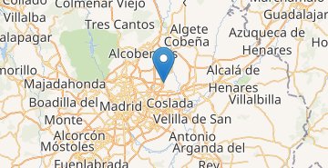 Kaart Madrid airport