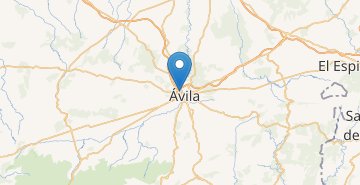 Zemljevid Ávila
