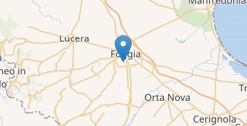 Mapa Foggia airport Gino Lisa