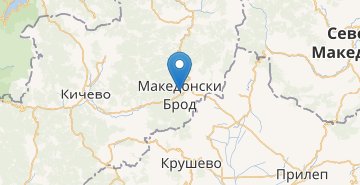 Карта Македонски-Брод