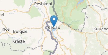 Mapa Debar
