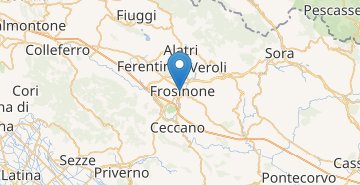 Mapa Frosinone