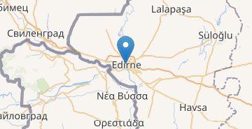 Zemljevid Edirne