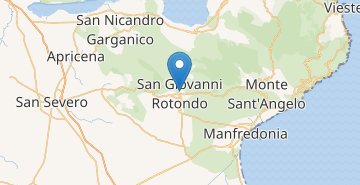 Mapa San Giovanni Rotondo